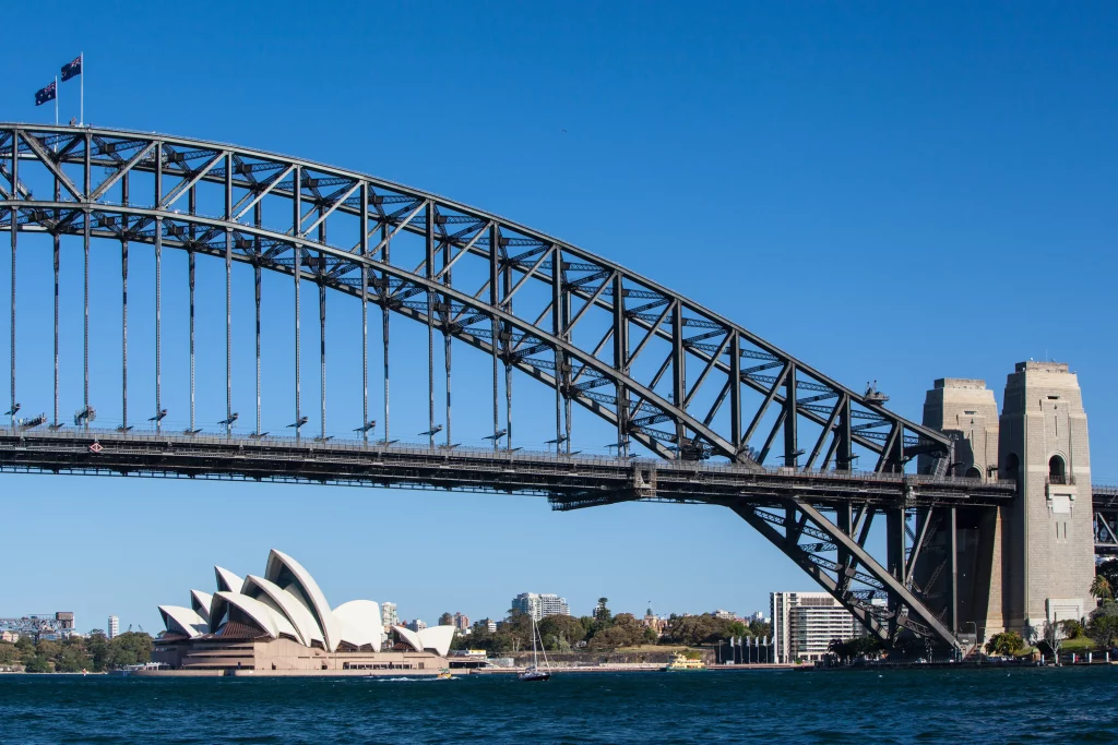 sydney harbour bridge on a clear day 2021 08 26 17 04 26 utc